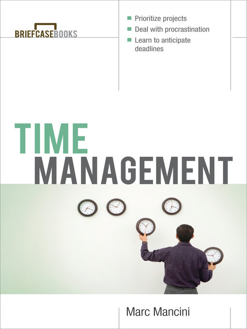 Title details for Time Management by Marc Mancini - Available